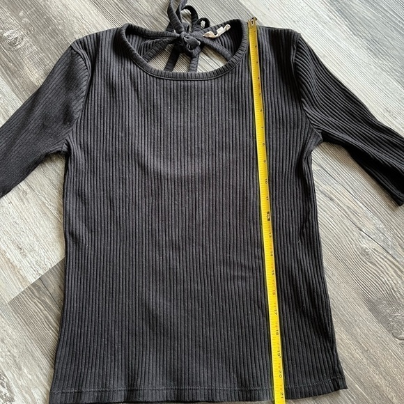 #6 Madewell Ribbed Open Back Top - Picture 4 of 6